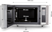Medion MD17495 Mikrohullámú sütő 23L 1200W Szürke/Fekete