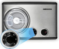 Medion LIFE MD 18387 Fagylaltkészítő 0,8L 150W - Ezüst/Fekete