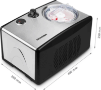 Medion LIFE MD 18387 Fagylaltkészítő 0,8L 150W - Ezüst/Fekete