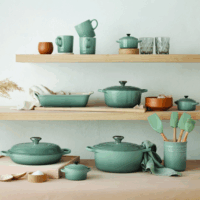 Le Creuset Signature Öntöttvas főzőedény 29 cm - Kékeszöld