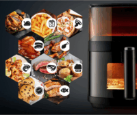 Medion Life X10 MD11780 AirFryer Okos Forrólevegős sütő 5L 1500 Watt - Fekete