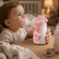 Inhalator ORO-MESH Baby Akkus porlasztó inhalátor - Rózsaszín