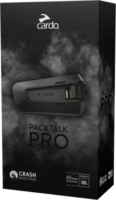 Cardo Packtalk pro Single Motoros Sisakbeszélő Ütközésérzékelővel - Fekete