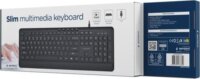 Gembird KB-MCH-05 Slim Vezetékes Billentyűzet US - Fekete