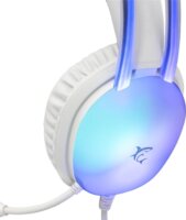 White Shark Peacock-W-2 Vezetékes Gamer RGB Fejhallgató Headset - Fehér