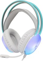 White Shark Peacock-W-2 Vezetékes Gamer RGB Fejhallgató Headset - Fehér