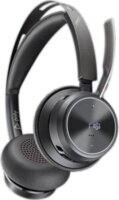 HP Poly Voyager Focus 2 Microsoft Teams Bluetooth Headset + USB-C/A Adapter - Fekete