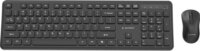 Gembird KBS-WPS-01 Slim Wireless Billentyűzet + Egér US - Fekete