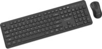 Gembird KBS-WPS-01 Slim Wireless Billentyűzet + Egér US - Fekete