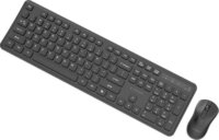 Gembird KBS-WPS-01 Slim Wireless Billentyűzet + Egér US - Fekete