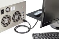 Digitus DB-330123-010-S High Speed Ethernet HDMI 2.0 - HDMI 2.0 Kábel 1m - Fekete