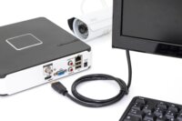 Digitus DB-330123-010-S High Speed Ethernet HDMI 2.0 - HDMI 2.0 Kábel 1m - Fekete