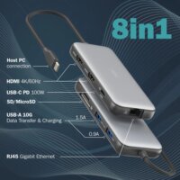 Digitus DA-70915 Univerzális USB-C Laptop Dokkoló Állomás
