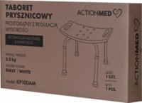 ActionMed KP100AM Állítható magasságú Zuhanyszék - Szürke