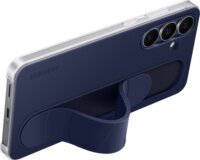 Samsung Galaxy S25 FE Szilikon Álló tok szíjjal - Sötétkék