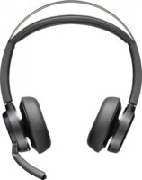 HP Poly Voyager Focus 2 Bluetooth Call Center Headset + USB-C/A Adapter - Fekete