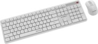 Gembird KBS-WMS-01-W Wireless Billentyűzet + Egér US - Fehér