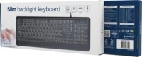Gembird KB-UML-04-CYRL Slim Vezetékes Billentyűzet + Egér - Fekete