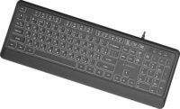 Gembird KB-UML-04-CYRL Slim Vezetékes Billentyűzet + Egér - Fekete