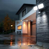 Maclean MCE524 B LED Kül / Beltéri Mozgásérzékelős Fali lámpa - Fekete