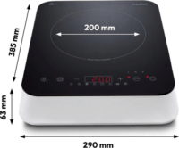Medion LIFE MD 18490 Hordozható 1 zónás Indukciós főzőlap 2000W - Fekete/Fehér