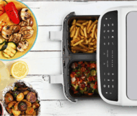 Medion Doppel Life P20 MD11760 AirFryer Forrólevegős sütő 2x4,35L 2600 Watt - Fehér