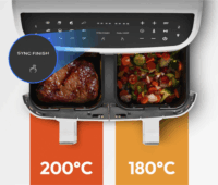 Medion Doppel Life P20 MD11760 AirFryer Forrólevegős sütő 2x4,35L 2600 Watt - Fehér