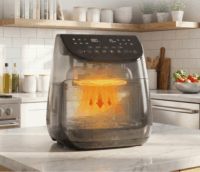 Medion Life X20 MD 13060 AirFryer Forrólevegős sütő 6,6L 1700 Watt - Fekete
