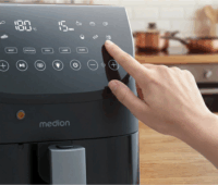 Medion Life X20 MD 13060 AirFryer Forrólevegős sütő 6,6L 1700 Watt - Fekete