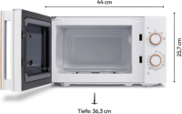 Medion MD10596 Mikrohullámú sütő 20L 700W - Fehér/Szürke