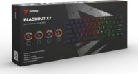 Savio Blackout X2 Mechanikus Outemu Red Hot Swap Vezetékes Gaming Billentyűzet US - Fekete