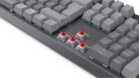 Endorfy Thock V2 Red Mechanikus Vezetékes Gaming Billentyűzet DE - Szürke