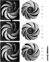 Gamdias Notus M1-1203 ARGB 120mm Rendszerhűtő Ventilátor 3db - Fekete