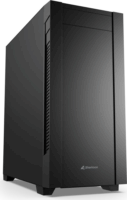 Sharkoon S25 Silent Midi Torony Számítógépház + 2db 120mm ventilátor - Fekete