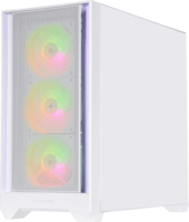 Silentware Flow 110 ARGB Midi Torony Számítógépház + 4db 120mm ventilátor - Fehér