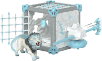 Schleich 42766 Eldrador Creatures Csatabarlang jégoroszlán játékfigura