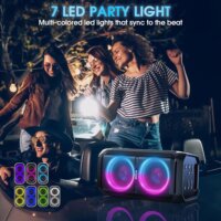 W-KING T11-BLK Hordozható Bluetooth Hangszóró 100W - Fekete