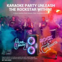 W-KING T9 Pro Hordozható Bluetooth Party Hangszóró 120W - Fekete