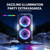 W-KING T9 Pro Hordozható Bluetooth Party Hangszóró 120W - Fekete