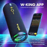 W-KING D320-BLK Hordozható Bluetooth Hangszóró 40W - Fekete