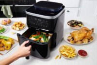 Breville VDF133X AirFryer Forrólevegős sütő 7L 1300 Watt - Fekete
