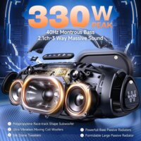 W-KING X20 Hordozható Bluetooth Party Hangszóró 200W - Fekete