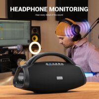 W-KING X20 Hordozható Bluetooth Party Hangszóró 200W - Fekete