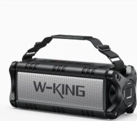 W-KING D8 Hordozható Bluetooth Hangszóró 50W - Fekete/Ezüst