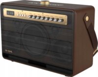 W-KING K6L Hordozható Bluetooth Hangszóró 120W - Fekete/Barna
