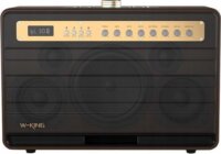 W-KING K6L Hordozható Bluetooth Hangszóró 120W - Fekete/Barna