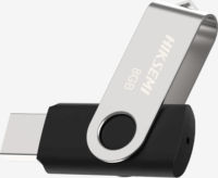 Hiksemi M200S Rotary USB-A 2.0 64GB Pendrive - Szürke/Fekete