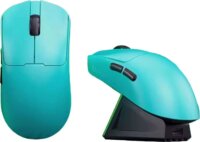 LEOBOG GM3 Bluetooth + RF Wireless Gaming Egér Töltő Dokkolóval - Ciánkék