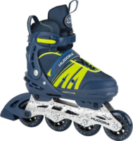 Hudora Inline Skates Állítható Egysoros Görkorcsolya 29-34 Méret - Sötétkék/Zöld