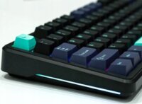 AULA F87 Pro GrayWood V4 RGB Gasket Tri-Mode Mechanikus Wireless Gaming Billentyűzet US - Fekete/Ciánkék